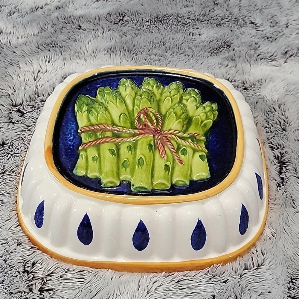 Decorative Mold, Gailstyn-Sutton, Asparagus, Towle Japan, Ceramic, Vintage - Picture 3 of 8